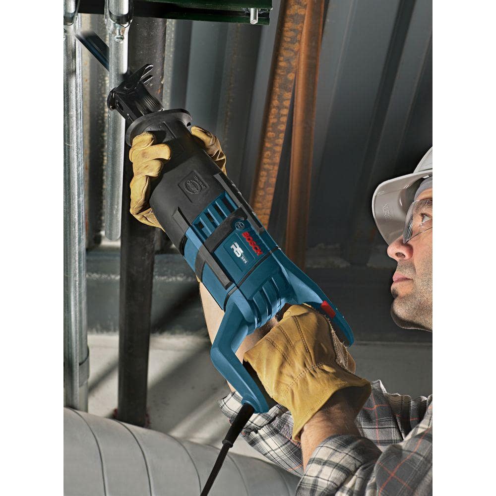 Bosch 12 Amp Corded 1 in. Variable Speed Compact Reciprocating Saw with All-Purpose Saw Blade and Carrying Case RS325