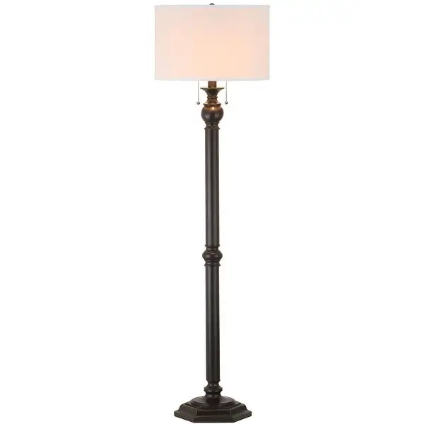 SAFAVIEH Lighting Jessie Oil-Rubbed Bronze 2-light 59-inch Floor Lamp - 16