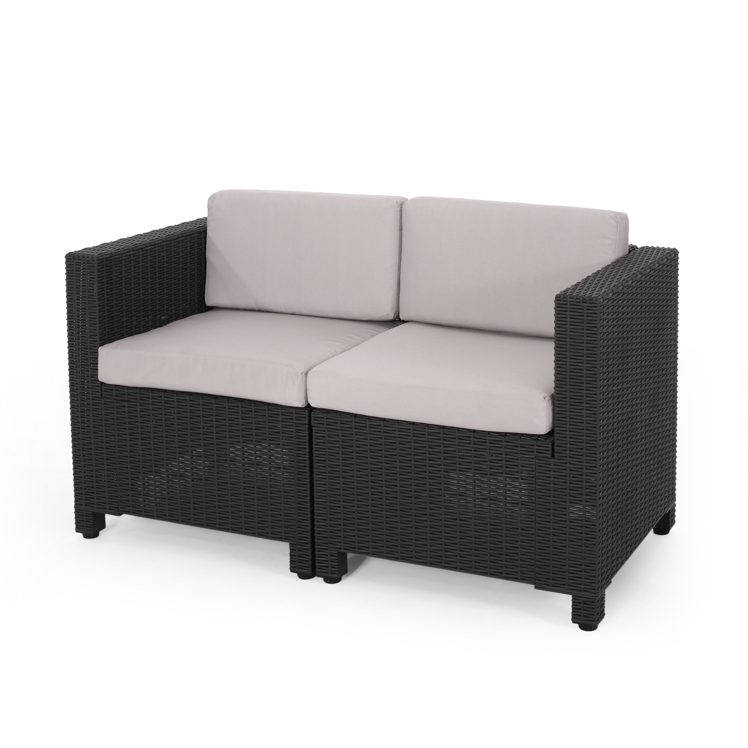 Farirra Outdoor Faux Wicker 8 Seater Chat Set with Cushions