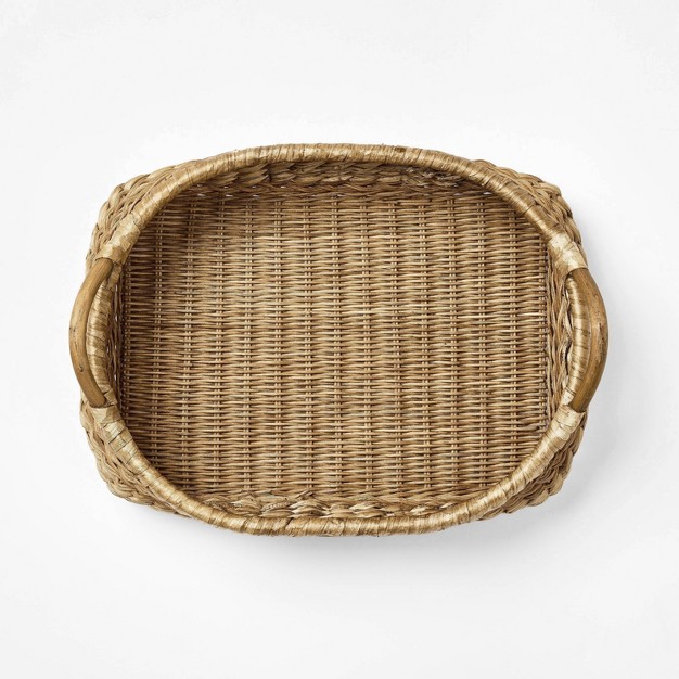 Oval Rim Woven Tray Designed With Studio Mcgee