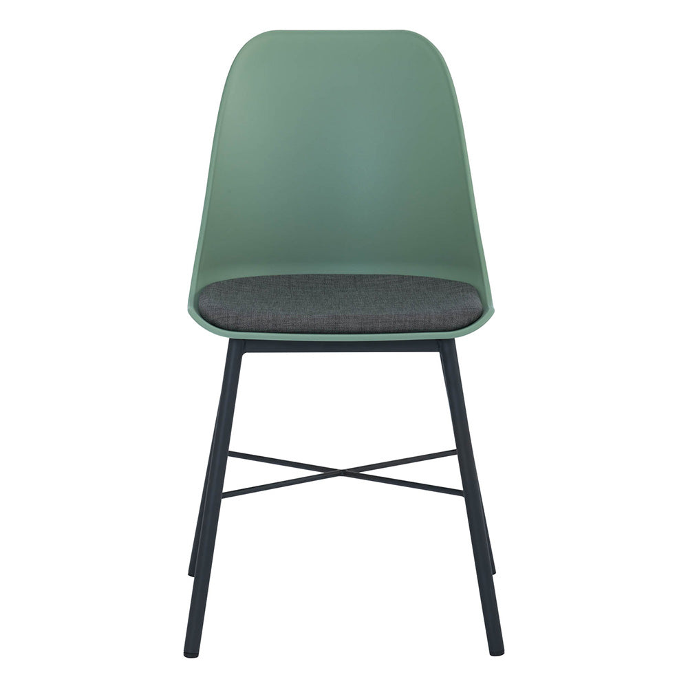 LAXMI Dining Chair - Dusty Green & Black