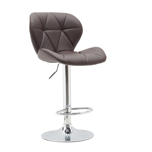 2pcs Modern Swivel Lift Bar Stool with Footrest