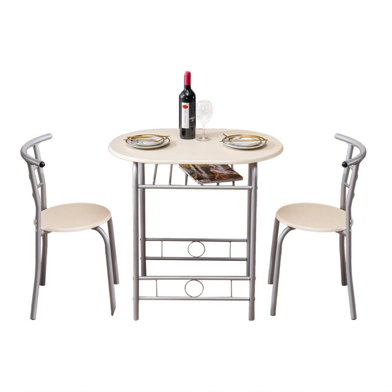 Modern Breakfast Dining Table and Chairs Set