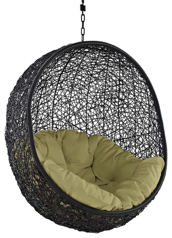 Afuera Living Patio Swing Chair in Peridot   Hammocks And Swing Chairs   by Homesquare  Houzz