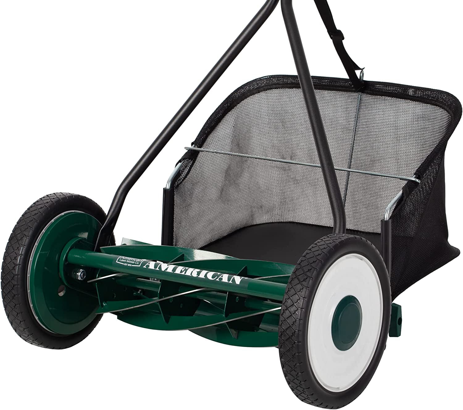 American Lawn Mower Company 1725-16GC 16-inch 7-Blade Reel Mower with Grass Catcher