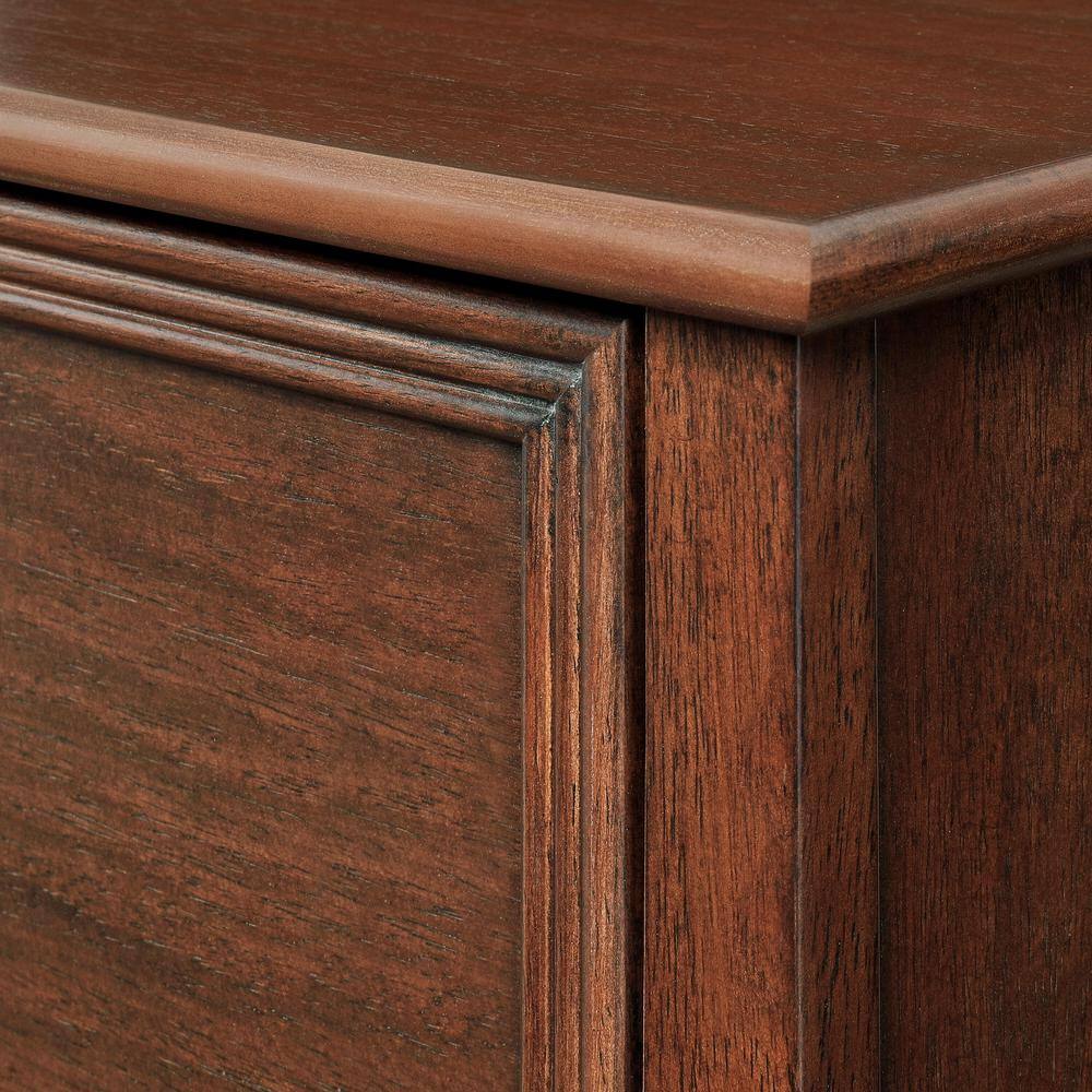 Home Decorators Collection Bradstone 2 Drawer Walnut Brown Wood File Cabinet JS-3418-C