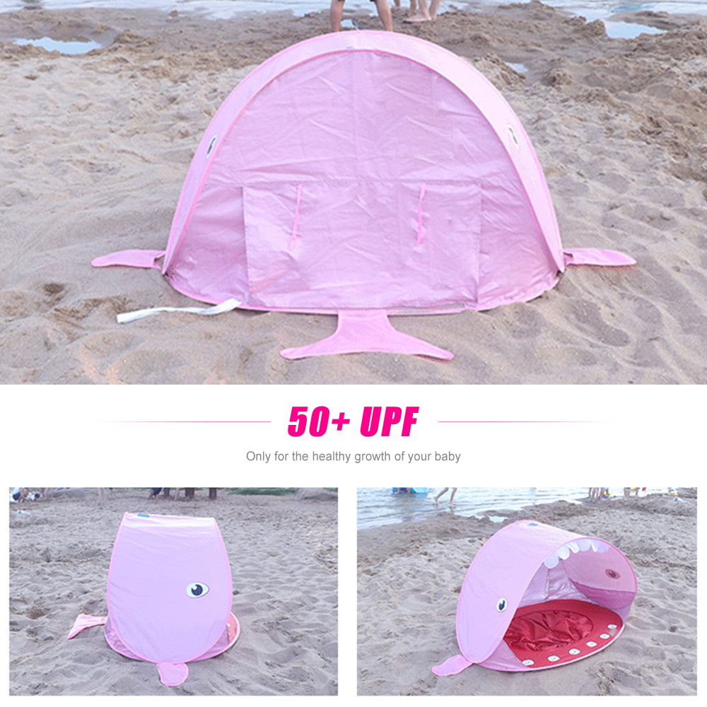 Amerteer Baby Beach Tent， Portable Pop Up Baby Tent， UPF 50+ Summer Sun Shelters Shade， Sunscreen Beach Umbrella Baby Pool Instant Tent for Infant Kids Baby