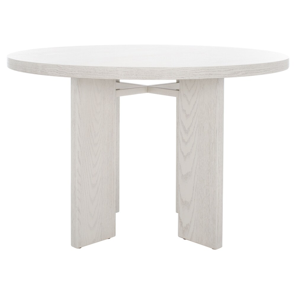 SAFAVIEH Couture Calamaria Round Wood Dining Table   47.75 IN W x 47.75 IN D x 30 IN H