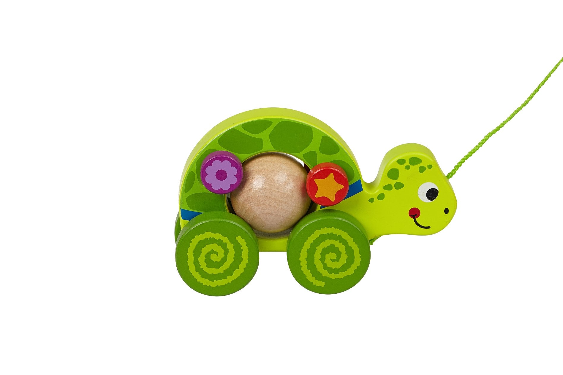 TOYSTERS Pull Along Turtle Walking Toy | Wood Animal Walker Toys for Boys and Girls | Gifts for Toddler Babies 1 Year Old and Up | (PU300)