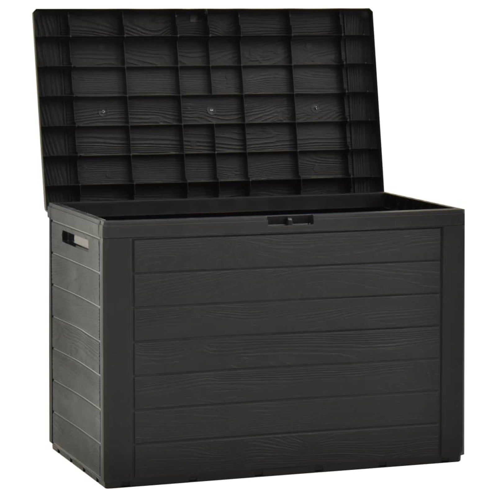 Patio Storage Box Anthracite Organization and Storage for Patio Furniture, Outdoor Cushions, Garden Tools and Pool Toys 38.7"x17.3"x21.7"