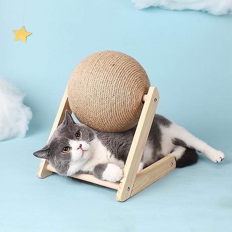 Cat Scratch Ball Toy Kitten Sisal Rope Ball Board Wear-resistant