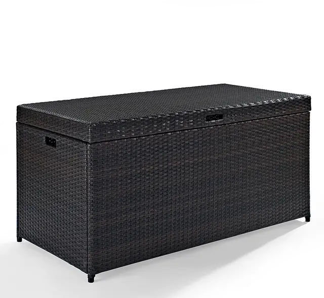 Palm Harbor Wicker Patio Storage Bin