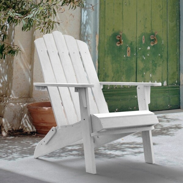 POLYTEAK Classic Collection Folding Adirondack Chair