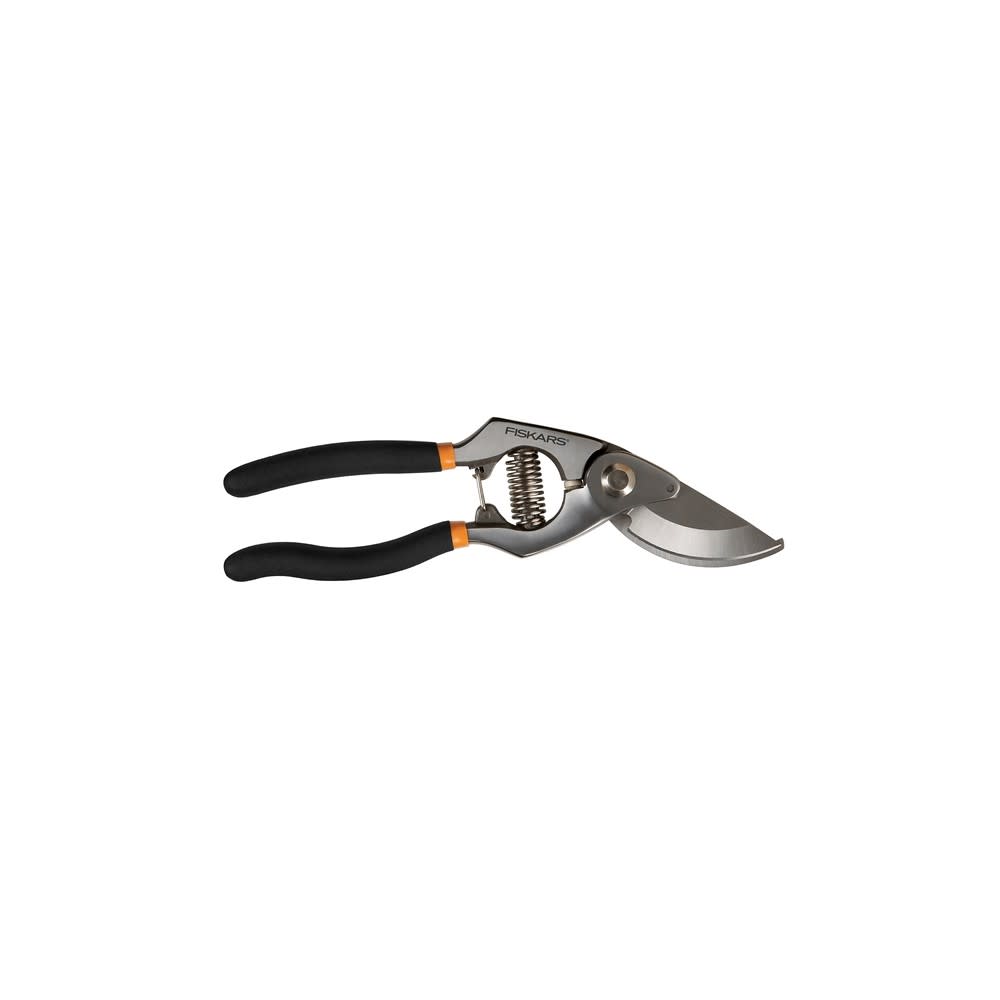 Fiskars Pruner 0.75 Cut Forged Steel Non Slip Grip Bypass