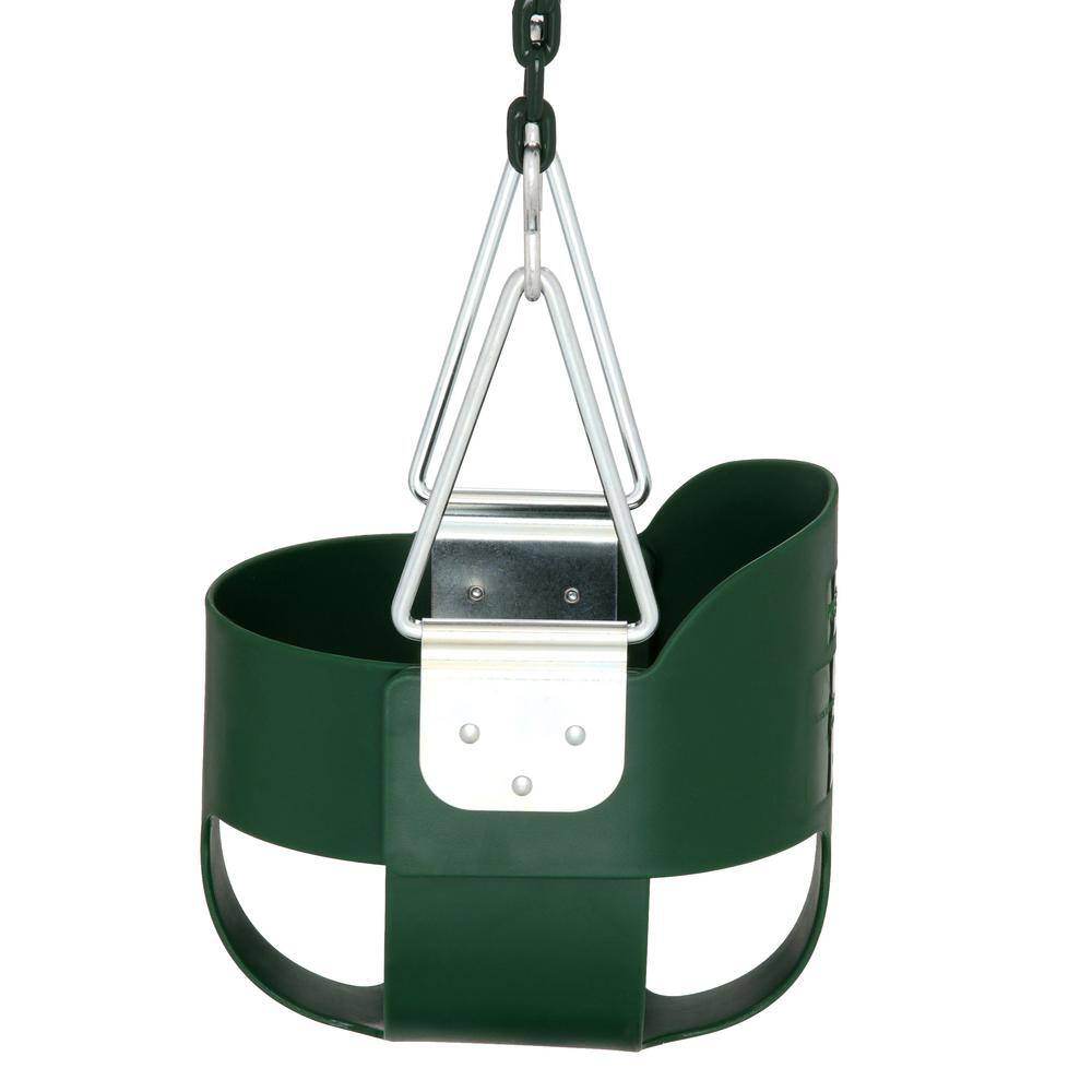 Gorilla Playsets Full-Bucket Swing with Chain in Green 04-0008-GG