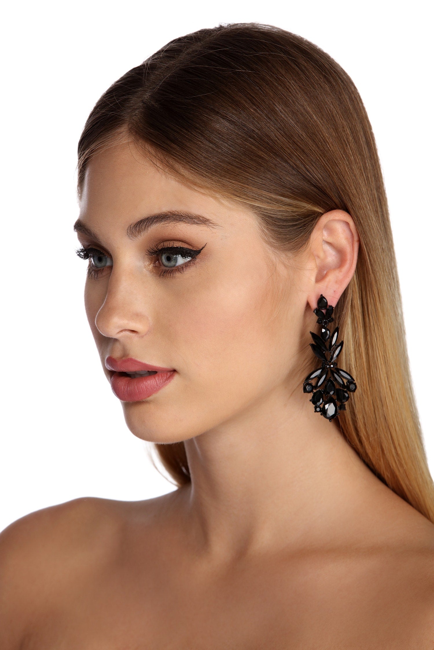 Charming In Chandelier Gemstone Earrings