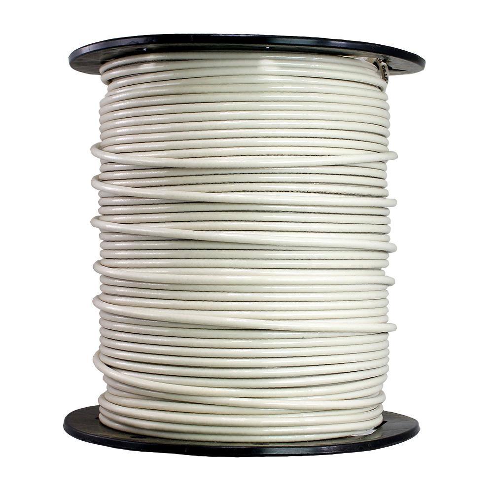 Cerrowire 500 ft. 10 Gauge White Solid Copper THHN Wire 112-1872J