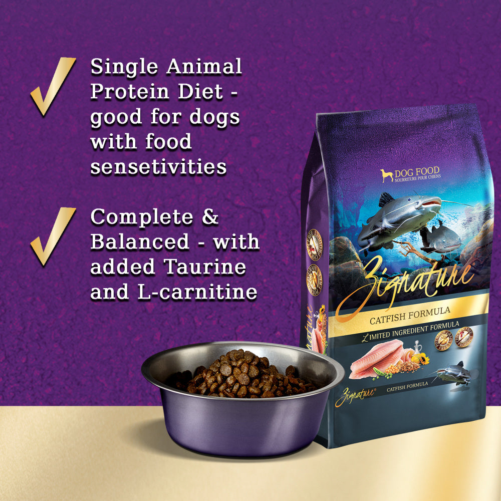 Zignature Limited Ingredient Diet Grain Free Catfish Recipe Dry Dog Fo andndash; Pet Empire and Supplies