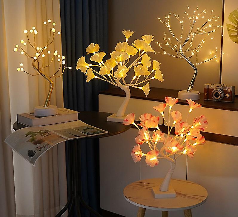 Tabletop Bonsai Tree Light， Led Copper Wire Fairy String Lights ， Diy Artificial Tree Lamp For Bedroom Desktop Christmas Party Indoor Decoration Light