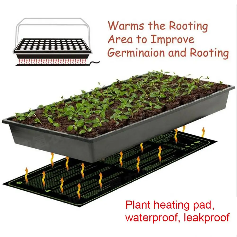 Seedling Heat Mat Waterproof Plant Seed Germination Propagation Clone Starter Pad Warm Hydroponic Heating Pad Garden Supplies