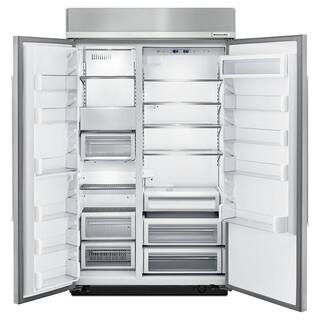 KitchenAid 30 cu. ft. Built-In Side by Side Refrigerator in Panel Ready KBSN608EPA