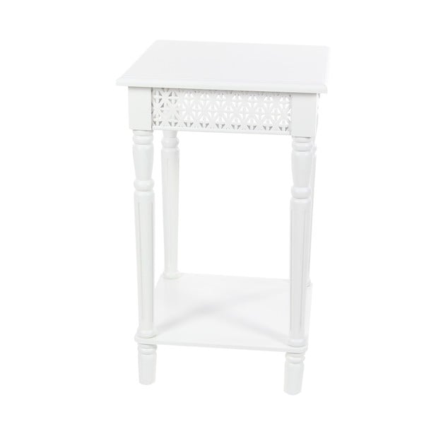 Urban Designs California Collection Wood White Square Side Table