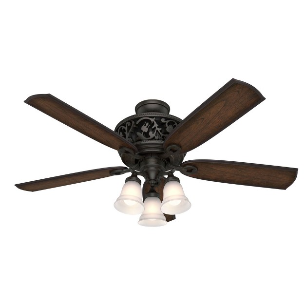 Promenade Ceiling Fan With Remote includes Led Light Bulb Hunter Fan