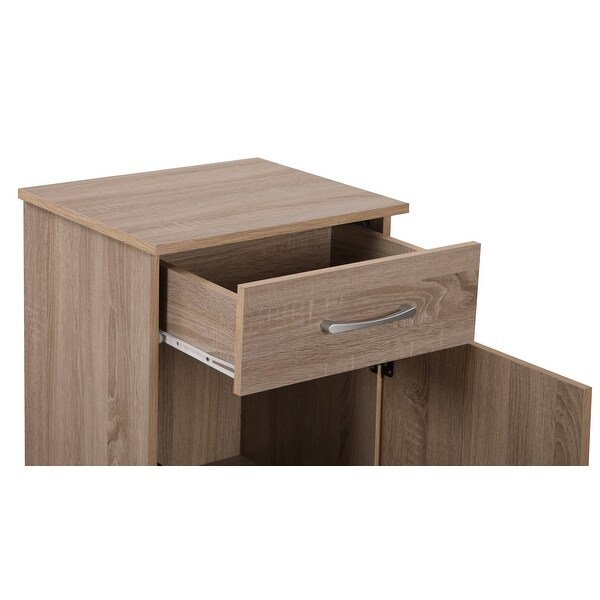 Alston 1-Drawer Nightstand (24 in. H x 16 in. W x 18 in. D) - - 35170030