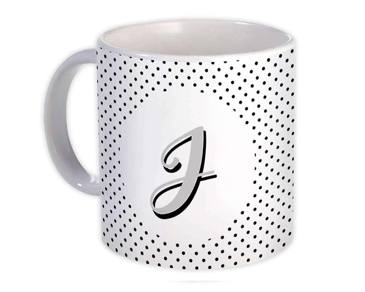 Gift Mug: Monogram Letter J Alphabet