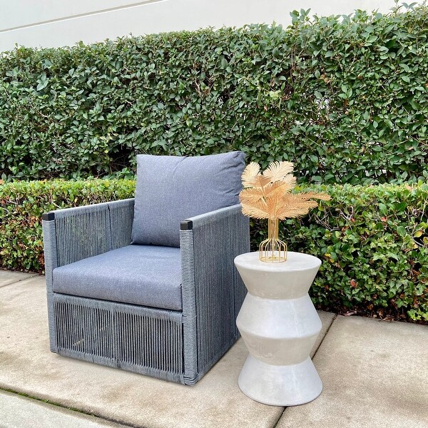 DreamPatio Alamanche Concrete Accent Stool