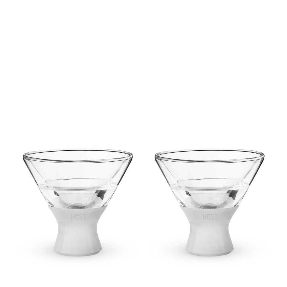 Glass FREEZE Martini Glass (set of two) by HOST   4.5\