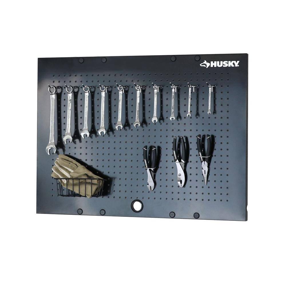 Husky 2-Pack Steel Pegboard Set in Black (36 in. W x 26 in. H) for Ready-to-Assemble Steel Garage Storage System G3600AP-US