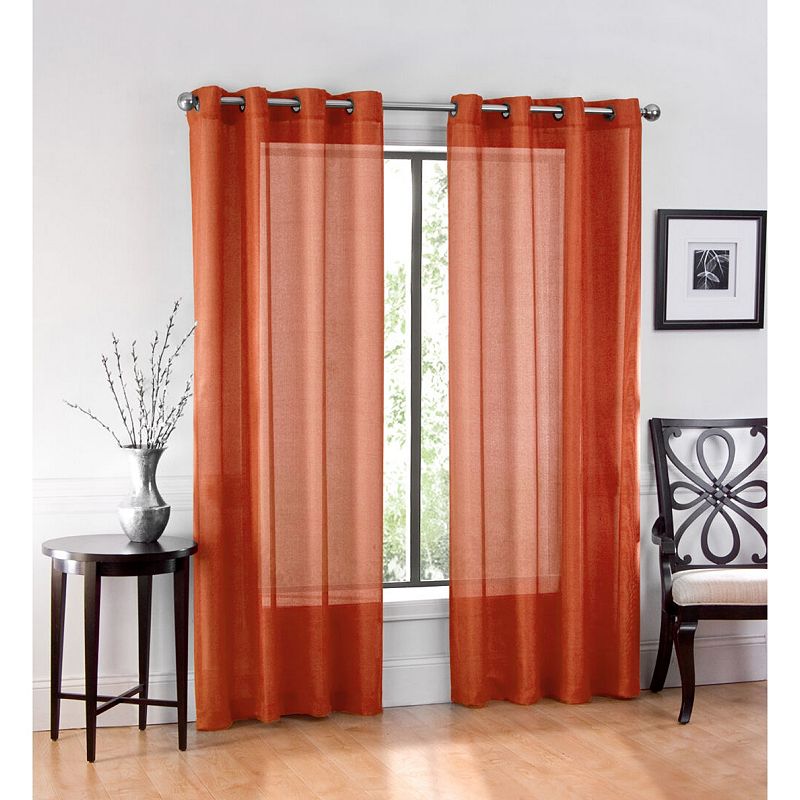 GoodGram Ultra Luxurious Elegant Sheer Grommet Single Curtain Panel