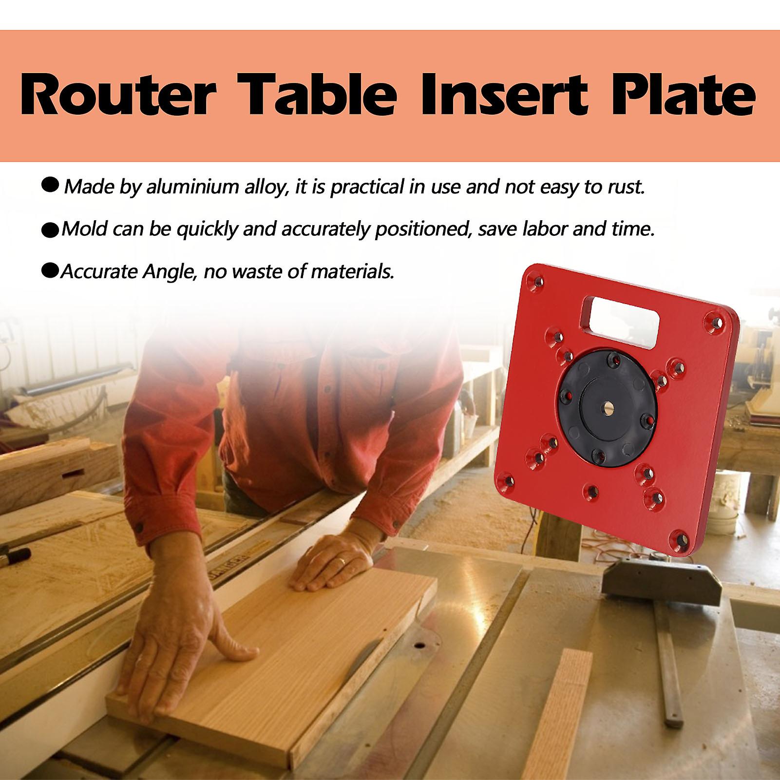 Multifunctional Router Table Insert Plate Woodworking Benches Aluminium Wood Router Trimmer Models Engraving Machine No.258543