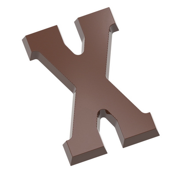 Chocolate World CW1723 Chocolate mould letter X 20...