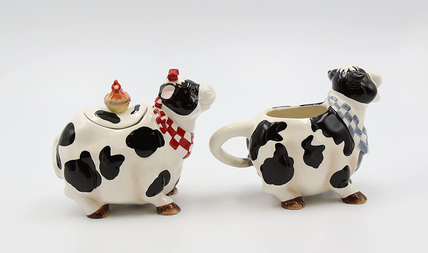 Cosmos Gifts Cow Sugar and Creamer Set