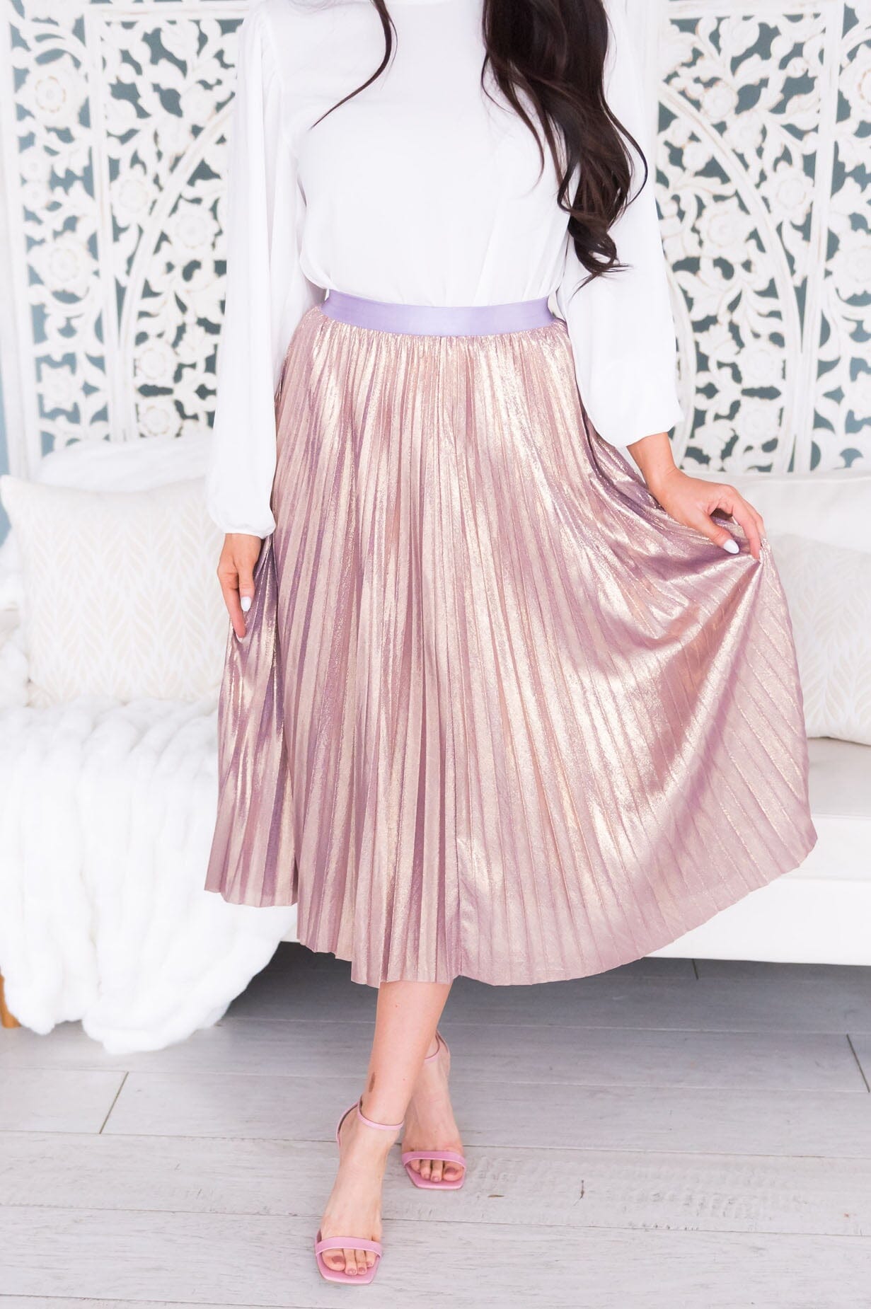 Shine Bright Darling Modest Pleat Skirt