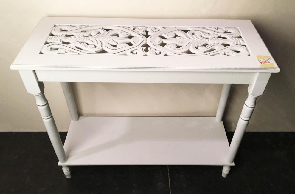 Carved Top Table   Traditional   Console Tables   by VirVentures  Houzz