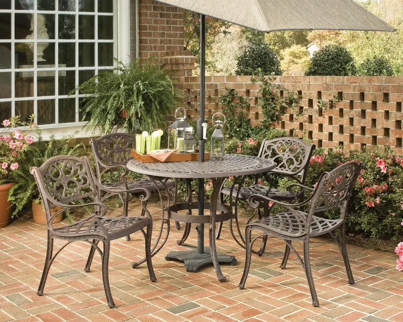 Sanibel 42 Bronze 5 Piece Outdoor Dining Set