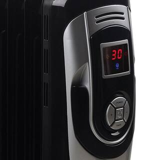 Optimus 1500-Watt Digital 7-Fins Electric Oil Filled Radiator Space Heater with Timer 985109383M