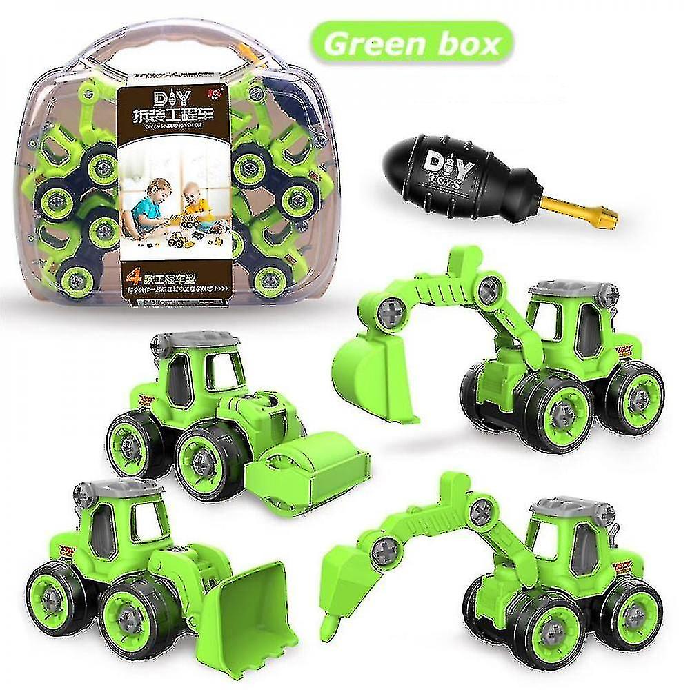 Education Toy Nut Disassembly Loading Unloading Engineering Truck Excavator Bulldozer Child Screw Creative Tool Car Boxcandy