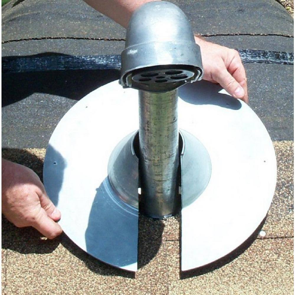 All Style Retro-Spin Electric Mast Replacement Flashing kit with (NPS) 2 in. (2.375 OD) Retro-Split Conduit Storm Collar 702121-37