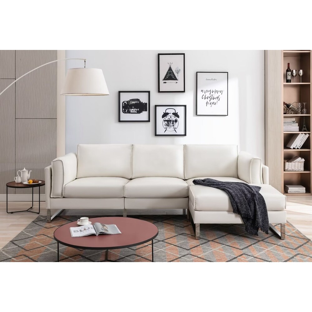 Morden Fort L Shaped Comfortable Contemporary Upholstered Sectional for Living Room