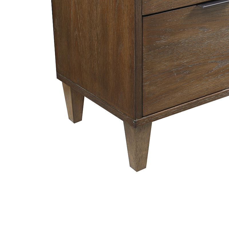 Madison Park Allen Cane and Wood 3-Drawer Storage Dresser