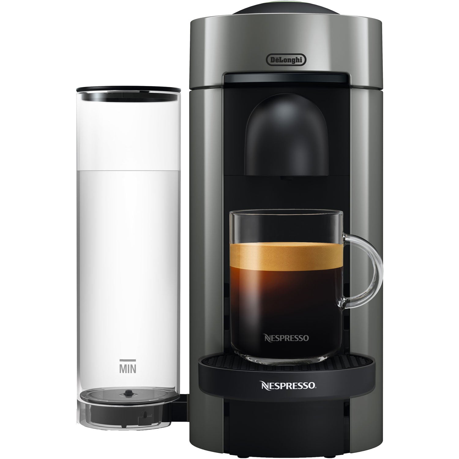 Nespresso VertuoPlus Coffee and Espresso Maker by De'Longhi, Gray