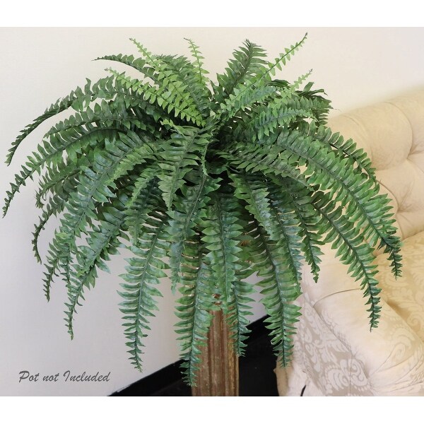 Wild Fern Haven: 48 Artificial Silk Boston Fern Plant