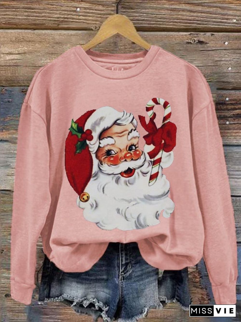 Women's Christmas Santa Casual Sweatshirt