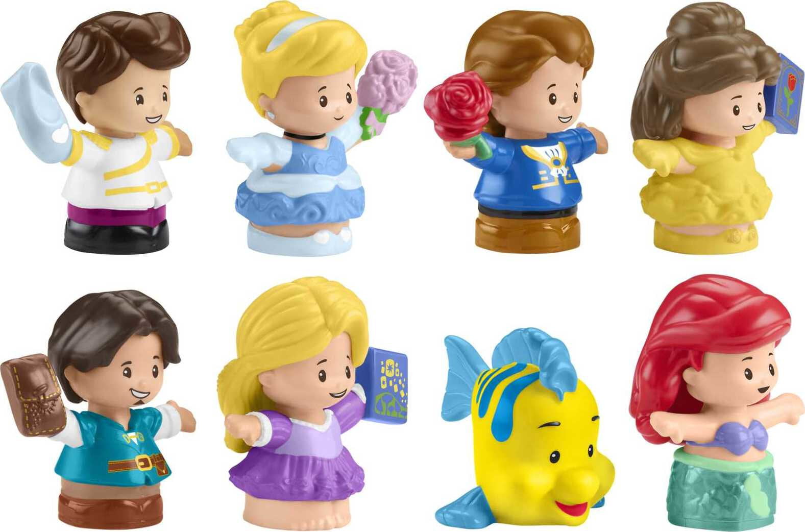 Little People Disney Princess Figure Set by Little People， 8 Toddler Toys