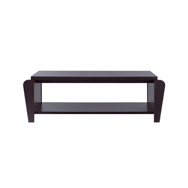 Furniture of America Rafi Contemporary Brown 56-inch 1-shelf Coffee Table