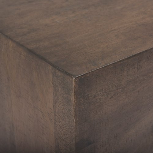 West Medium Brown Solid Wood Angled Coffee Table   Transitional   Coffee Tables   by Mercana  Houzz